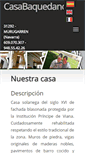 Mobile Screenshot of casabaquedano.com